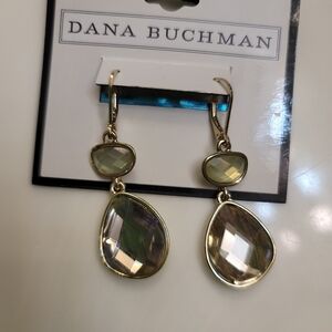Dana Buchman Elegant Gold and Silver Hoop Earrings